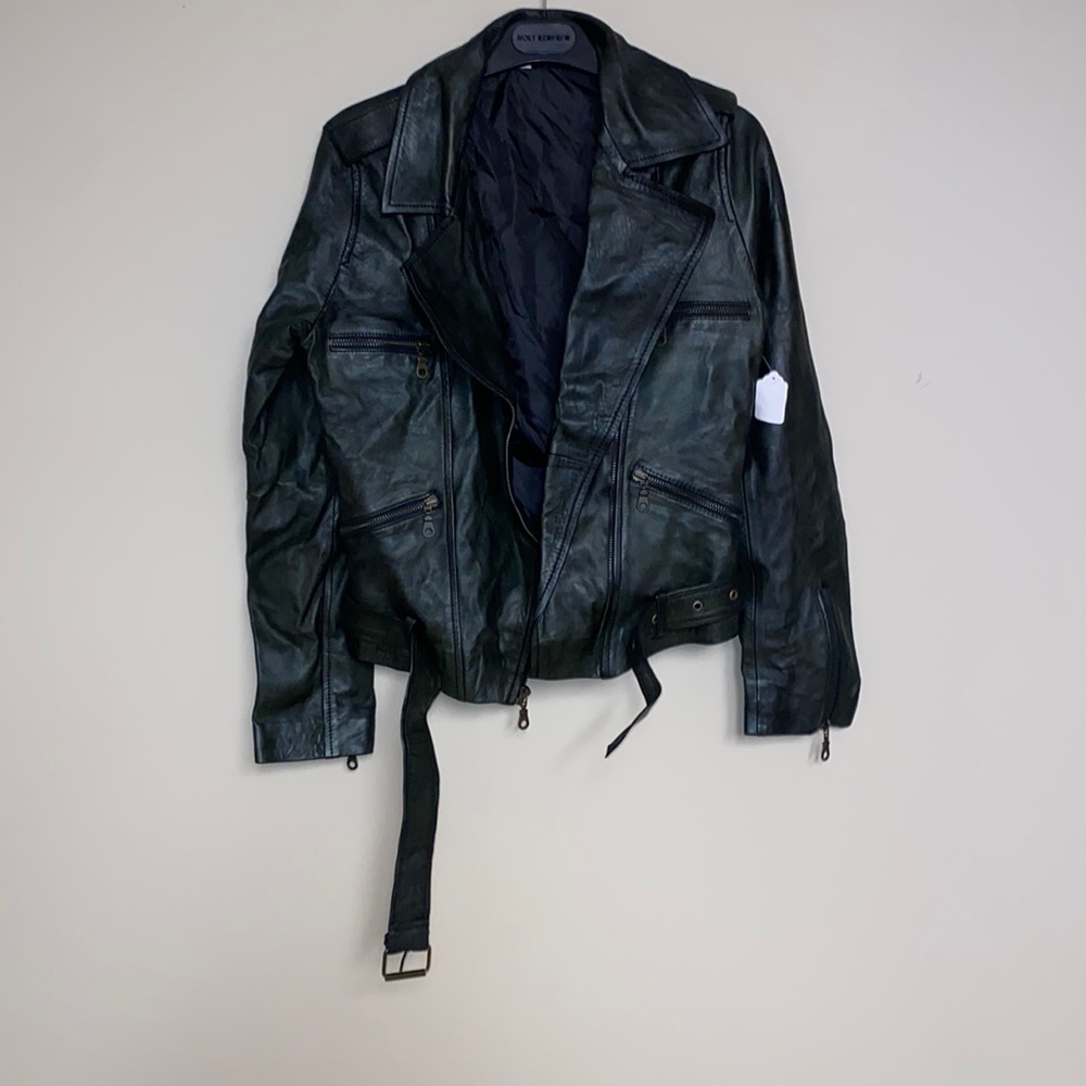 Womens faux leather jacket